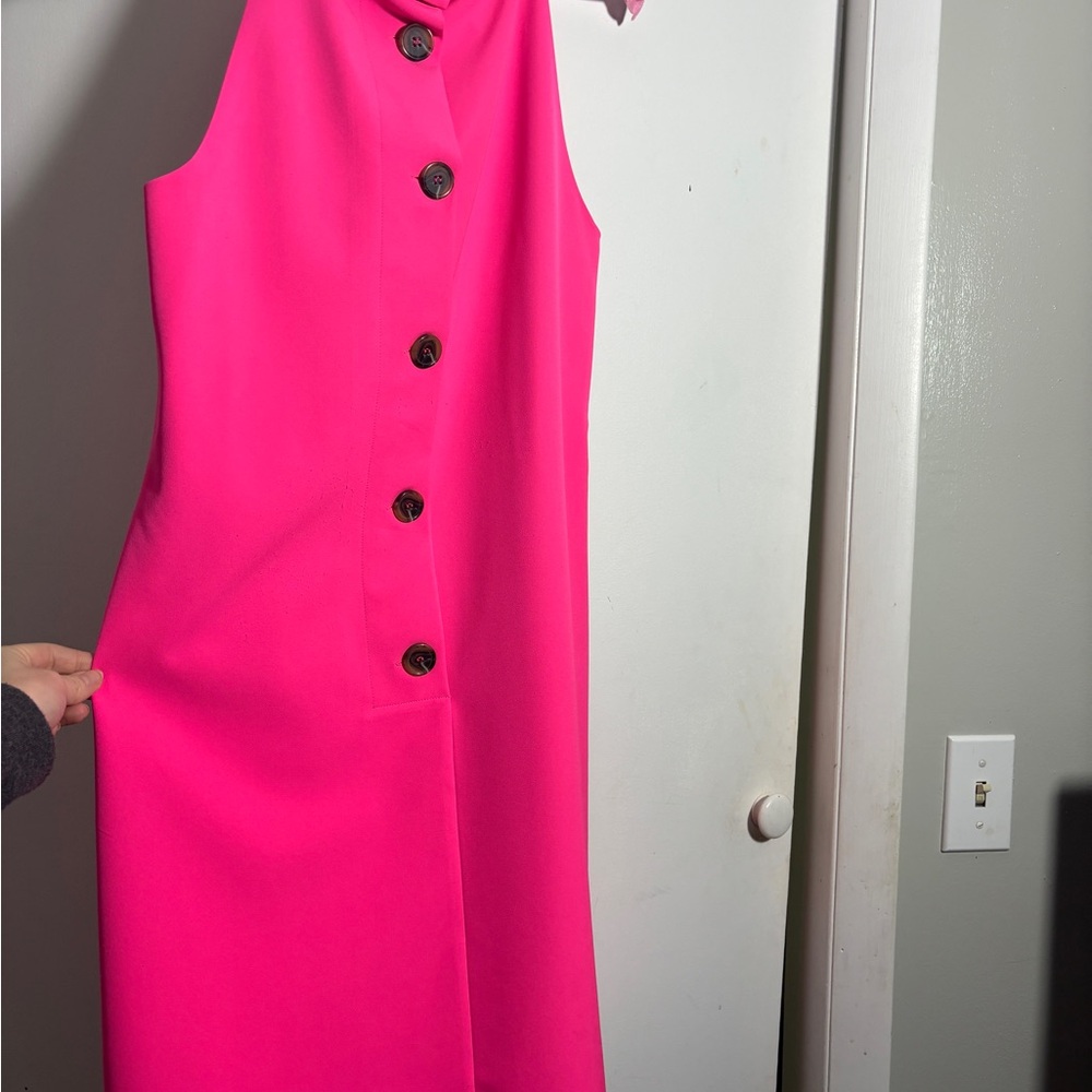 Sail to Sable Hot Pink Shift Dress - Picture 7 of 10